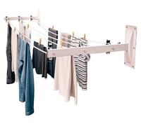 Étagère latérale pour sèche-linge, modèle 3 - Sèche-linge avec 2 bras et 6 poulies en acier inoxydable