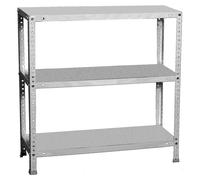 Simon Rack Étagère Métallique 900x1000x300 mm, 3 Niveaux, Tablettes en Acier, 75 kg par Niveau, Galvanisé - Advantage