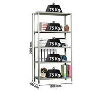 Etagère Légère Avec Vis Advantage Plus 5/400 Gris Gris 2000x1000x400 - Simonrack