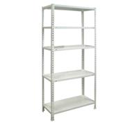 Etagère Légère Sans Vis Ecoclick 5/400 Blanc Blanc 1800x900x400 - Simonrack