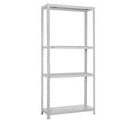 Etagère Légère Sans Vis Ecoclick Mini 4/300 Blanc Blanc 1600x800x300 - Simonrack
