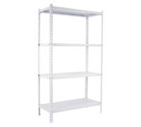 Etagère Légère Sans Vis Ecoclick Superplus 4/400 Blanc Blanc 1500x1100x400 - Simonrack