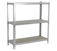 Etagère Légère Sans Vis Maderclick Megaplus 3/300 900 Galva/bois Galva/bois 900x1200x300 - Simonrack