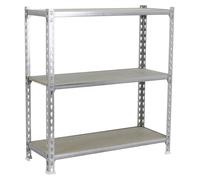 Etagère Légère Sans Vis Maderclick Plus 3/500 900 Galva/bois Galva/bois 900x1000x500 - Simonrack