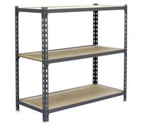 Etagère Légère Sans Vis Maderclick Plus 3/500 900 Gris/bois Gris/bois 900x1000x500 - Simonrack