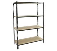 Etagère Légère Sans Vis Maderclick Plus 4/500 1500 Antracite/bois Antracite/bois 1500x1000x500 - Simonrack