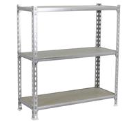 Etagère Légère Sans Vis Maderclick Superplus 3/400 900 Galva/bois Galva/bois 900x1100x400 - Simonrack