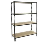 Etagère Légère Sans Vis Maderclick Superplus 4/400 1500 Antracite/bois Antracite/bois 1500x1100x400 - Simonrack