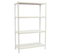 Etagère Légère Sans Vis Simonclick Megaplus 4/300 1500 Blanc/blanc Blanc 1500x1200x300 - Simonrack