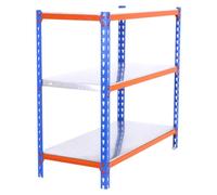 Etagère Légère Sans Vis Simonclick Mini 3/400 1000 Bleu/orang/galva Bleu/orange/galva 1000x800x400 - Simonrack