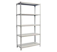 Etagère Légère Sans Vis Simonclick Plus 5/300 Blanc/blanc + Housse Blanc 2000x1000x300 - Simonrack