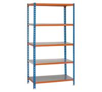 Etagère Légère Sans Vis Simonclick Plus 5/500 Bleu/orang/galva Bleu/orange/galva 2000x1000x500 - Simonrack
