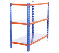 Etagère Légère Sans Vis Simonclick Superplus 3/400 900 Bleu/orang/galv Bleu/orange/galva 900x1100x400 - Simonrack
