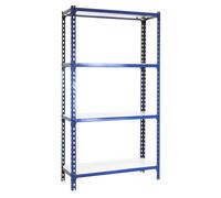 Etagère Légère Sans Vis Simonclick Superplus 4/500 1500 Bleu/blanc Bleu/blanc 1500x1100x500 - Simonrack
