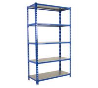 Etagère Légère Sans Vis Simonclick Superplus 5/500 Bleu/galva Bleu/galva 2000x1100x500 - Simonrack