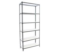 Etagère Légère Sans Vis Simonclick Superplus 6/400 Antracite/blanc Antracite/blanc 2500x1100x400 - Simonrack