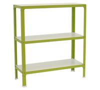 Etagère Légère Sans Vis Simonhome Click Wood Mini 3/300 Vert/blanc Vert/blanc 900x800x300 - Simonrack