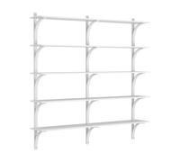 Étagère Levi 180, Grand , Aluminium/frêne Blanc