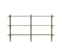 Étagère Levi 180 Suédoise, Aluminium Moyen, Vert Mousse, sur Demande