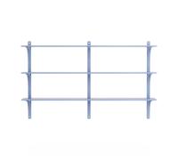 Swedese Étagère Levi à 3 plateau ILKE Blue-aluminium. 180 cm