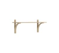 Swedese Étagère Levi à 1 plateau Chêne verni naturel-aluminium. 90 cm