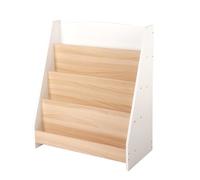 Étagère Livre, Bibliothèque Rangement Bois, 2-en-1 Mini Étagère pour Enfant Garçon et Fille de 1-5 Ans, Basse et Massif, Salon Chambre, Cadeau d'anniversaire pour Enfants, 71*61*30cm--Bois blanc (2pc)