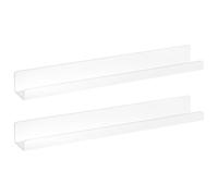 Étagère magnétique pour livre - Unité de rangement pour décoration | 5 x 5 x 40 cm, étagère en métal acrylique, organiseur de tableau blanc pour réfrigérateur, casier de bureau à domicile, fournitures
