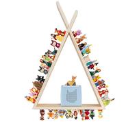Todeco Étagère magnétique, pour Tonie Box et Tonies, Jusqu'à 70-80 Tonies, Poser ou Murale, Étagère pour boîte à Musique pour Enfant, Triangle