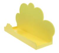 Étagère Magnétique Rangement Mural Nuage en Plastique, Jaune sans Perçage | Installation Facile, Bords Arrondis et Surface Lisse, pour t Objets Quotidiens