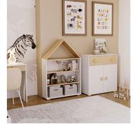 Étagère Maison PUFFI - Une bibliothèque ludique et fonctionnelle pour la chambre d'enfant