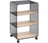 Atmosphera – Étagère Five – Métal/Bois – 3 cases – Noir
