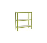 Etagère Légère Sans Vis Simonhome Click Wood Mini 3/300 Vert/blanc Vert/blanc 900x800x300 - Simonrack
