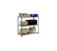 Étagère métallique 3 niveaux - KIT MADERCLICK MINI - 900 x 800 x 400 mm - Gris - Bois - 150 kg par plateau