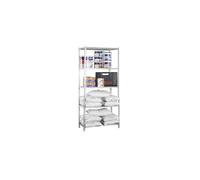 Étagère métallique 5 niveaux - SIMON RACK - KIT MADERCLICK MEGAPLUS - Galvanisé - Bois