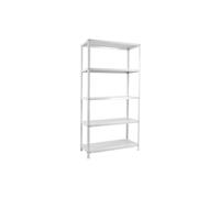 Simonrack Étagère pour charges lourdes COMFORT 5 niveaux 100 kg/niveau Blanc 90×40×180 cm