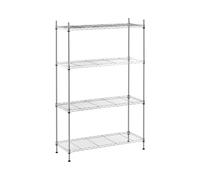 Étagère métallique chromée - 35 x 90 x 137 cm - 120 kg | Royal Catering