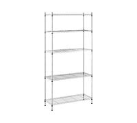 Étagère métallique grise - 35 x 90 x 180 cm - 150 kg | Royal Catering