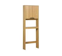 Etagère / meuble WC vintage décor bois NEPAL
