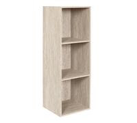 Home Deco Factory - Rangement modulable 3 cases Pietra - 34 x 97,8 x 31,8 cm - Blanc et beige