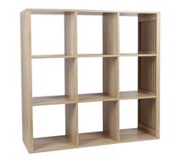 Rangement Modulable - HOME DECO FACTORY - Klaus - 9 Cases - Marron
