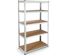 Etagère modulable charges lourdes en métal 5 plateaux G