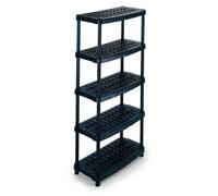 Étagère modulaire - Rayonnage 5 étagères - 93 x 45,3 x 188,5 cm - Plastique recyclé - Modulable