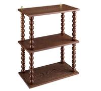 Atmosphera Étagère murale Mona 3 niveaux Pin, MDF et Acier 40x22x50 cm Marron