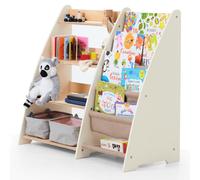 étagère Montessori 2en1 pour les tout-petits - Livres et jouets