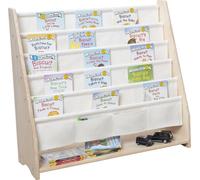 Étagère Montessori WonderMind© en bois massif pour tout-petits - Étagère Montessori - Meubles pour enfants - 90 x 35 x 85 cm - Non vernie