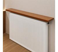 Étagère multifonction au-dessus du radiateur, housse de chauffage en bois anti-poussière et fumée, excellente capacité de charge, pas d'oscillation, pour ranger des articles tels que des photos, des
