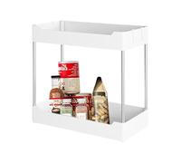 Étagère multifonction sous évier | Rangement sous armoire à 2 niveaux pour cuisine, armoire, salle de bain, garde-manger, bureau, cuisine, armoire, garde-manger