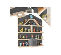 Etagère mural en forme de maison en panneau de fibres gris anthracite