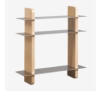 Étagère murale ¿¿ 100 cm en bois de manguier et acier Tokyo Bois de Mangue