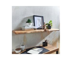 Etagère murale 100x26 cm en bois d'acacia massif naturel